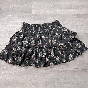 Cute Floral Aerie Mini Flowy Skirt - Size Medium - New Without Tags
